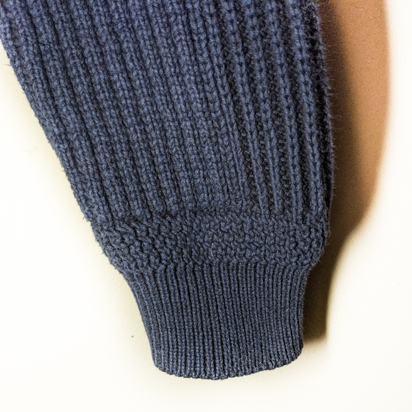 CALVIN KLEIN BLUE ZIP UP MEN'S SWEATER - Picture 6 of 8